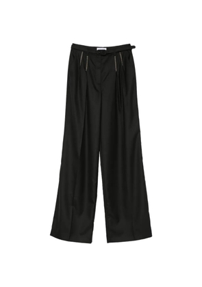 Gabriela Hearst belted embroidered-detail pants - Black