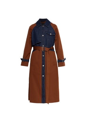 AllSaints Daily belted panelled coat - Brown