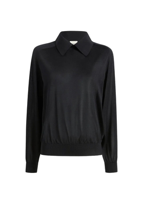 KHAITE Alexa silk sweater - Black