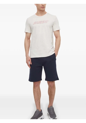 GUESS USA logo-patch drawstring shorts - Blue