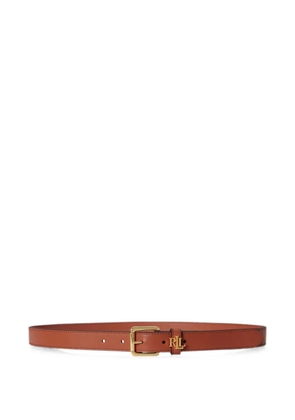 Lauren Ralph Lauren logo-keeper leather belt - Orange