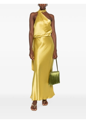 STAUD Estelle one-shoulder draped maxi dress - Yellow