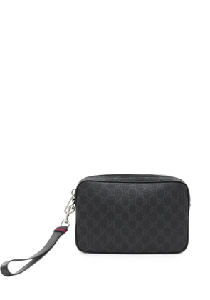 Gucci GG Supreme clutch bag - Grey