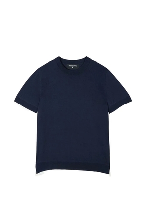 Patrizia Pepe contrast-trim T-shirt - Blue