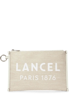 Lancel logo-print pouch - Neutrals