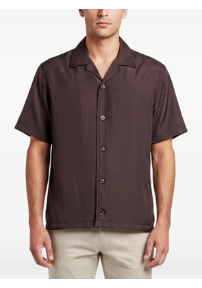 Bottega Veneta Pre-Owned logo-print short-sleeve shirt - Brown