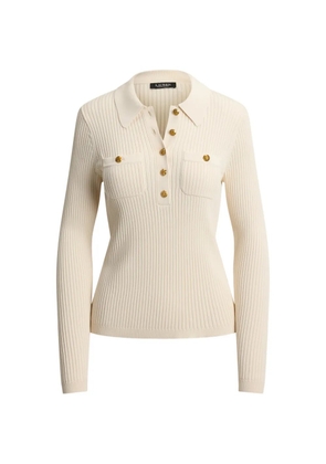 Lauren Ralph Lauren rib-knit long-sleeve sweater - Neutrals