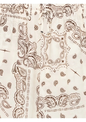 VENUJA paisley-print drawstring trousers - Neutrals