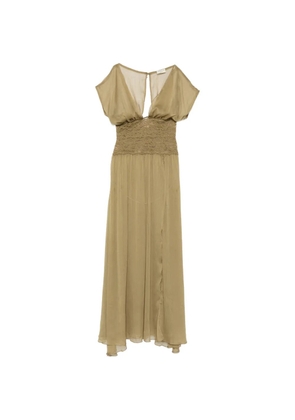ARCINA ORI Mary Jane lace-panelled maxi dress - Green