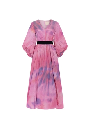 Roksanda Maisa chine-taffeta midi dress - Pink