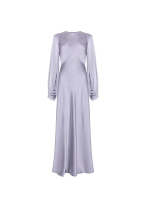Roksanda Kami silk-satin long-sleeved maxi dress - Purple