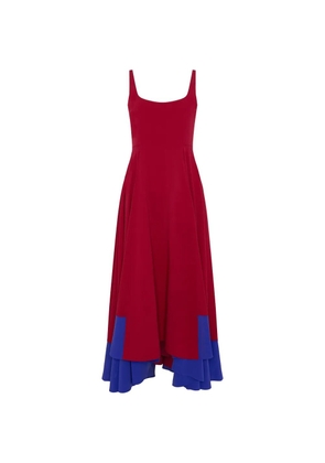 Roksanda Awn colour-block midi flared dress