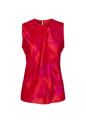 Roksanda Kiara ruffled printed top - Red