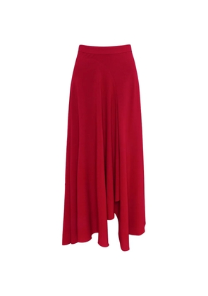 Roksanda Asha crepe midi skirt - Red