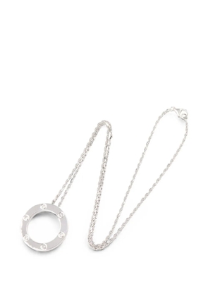 Cartier 2010s Love Circle diamond necklace - Silver
