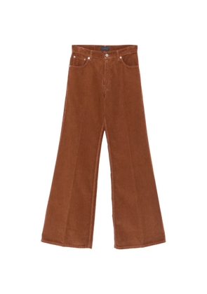 Haikure corduroy flared trousers - Brown