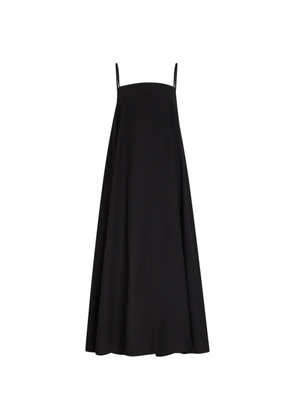 Studio Nicholson spaghetti-strap flared midi dress - Black