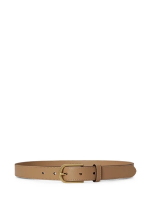 Lauren Ralph Lauren rounded-buckle leather belt - Neutrals