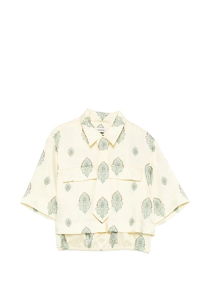 SANDRO paisley-print shirt - Yellow