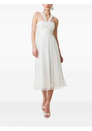 FRAMBOISE Emme pleated midi dress - White