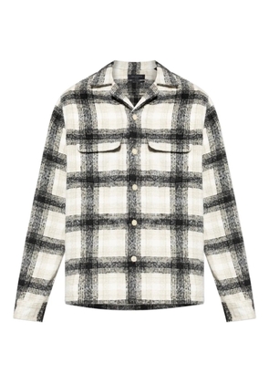 AllSaints checked pocket shirt - Black