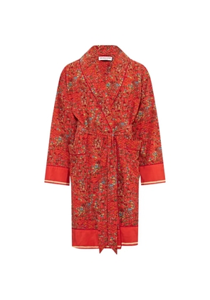 Orlebar Brown Mervyn Solo Fantasy-print robe - Red