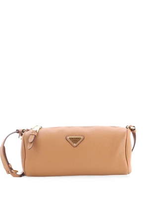 Prada Pre-Owned Zip Buckle Pouch Leather shoulder bag - Brown