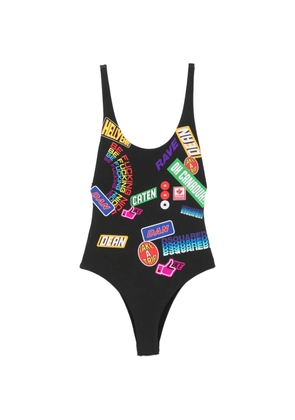 DSQUARED2 graphic-print swimsuit - Black