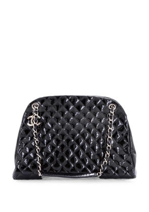 CHANEL Pre-Owned Just Mademoiselle Bag Quilted Patent Large handbag - Black
