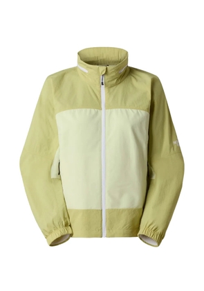The North Face logo-print colour-block jacket - Green