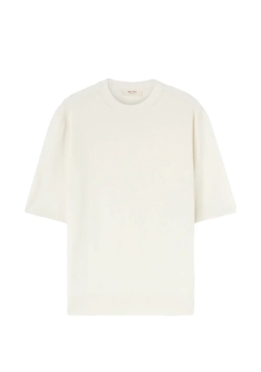 RETORI links-stitch silk T-shirt - White