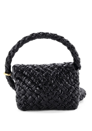 Bottega Veneta Pre-Owned Kalimero Citta Intrecciato Plisse Leather shoulder bag - Black
