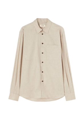 RETORI brushed-effect patch-pocket shirt - Neutrals