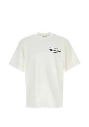 Ferragamo logo-print cotton T-shirt - White