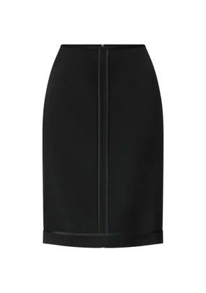 LouLou de Saison inside-out satin-trimmed midi skirt - Black