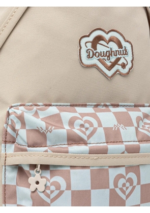 Doughnut mini logo-patch backpack - Neutrals