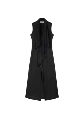 RETORI draped midi dress - Black