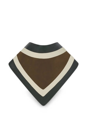 RETORI color-block lambskin scarf - Green
