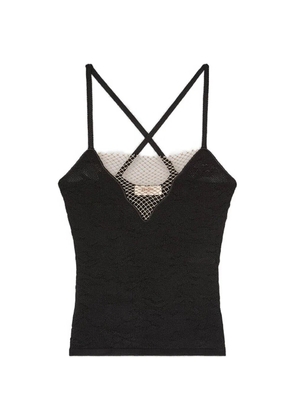 RETORI net-detail tank top - Black
