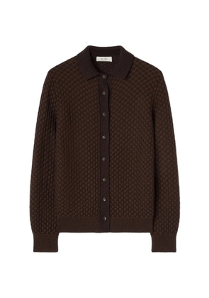 RETORI jacquard-knit button-down cardigan - Brown