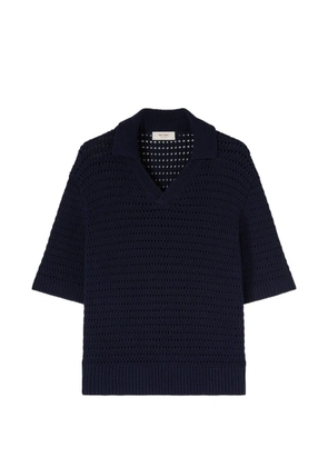 RETORI V-neck cotton T-shirt - Blue