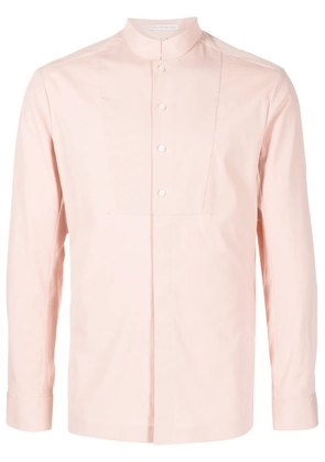 SHIATZY CHEN mandarin-collar fitted shirt - Pink