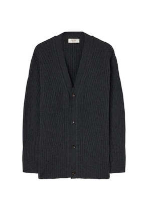 RETORI ribbed-knit V-neck cardigan - Grey