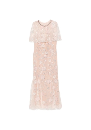 Self-Portrait sequin-embellished maxi dress - Pink