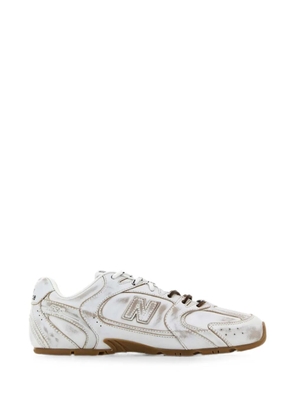Miu Miu x New Balance leather sneakers - White