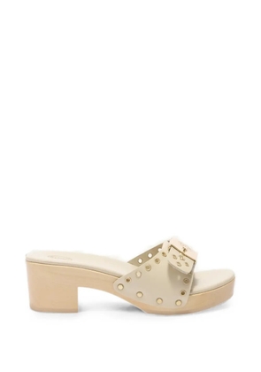Scholl Pescura Ibiza leather heeled sandals - Neutrals