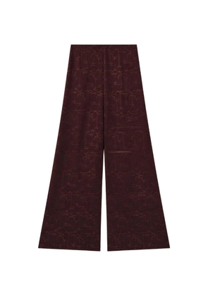 RETORI high-rise jacquard trousers - Brown