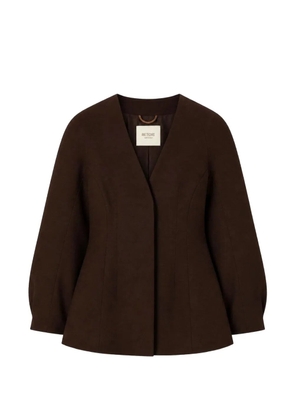 RETORI hourglass-silhouette single-breasted blazer - Brown