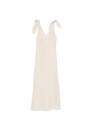 Faithfull Solana polka-dot maxi dress - Neutrals