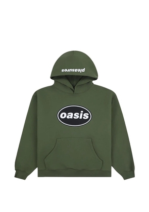 Pleasures Knebworth logo-print hoodie - Green